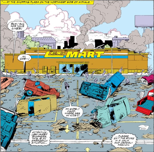 Lex-Mart...  Like Wal-Mart, but founded by a slightly less maniacal bad guy.